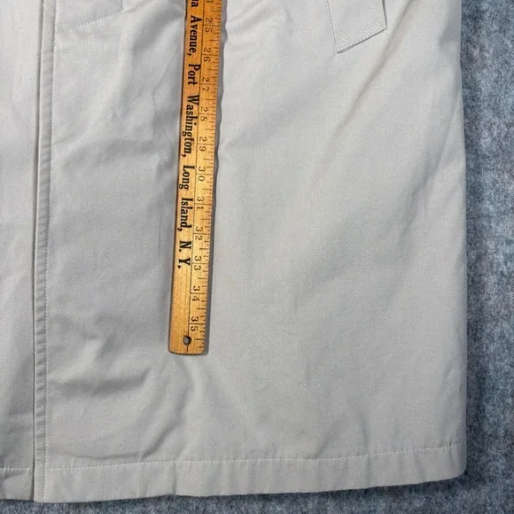 Vintage Misty Harbor Trench Coat Mens 40 Short Beige Rain Jacket Zepel Treated